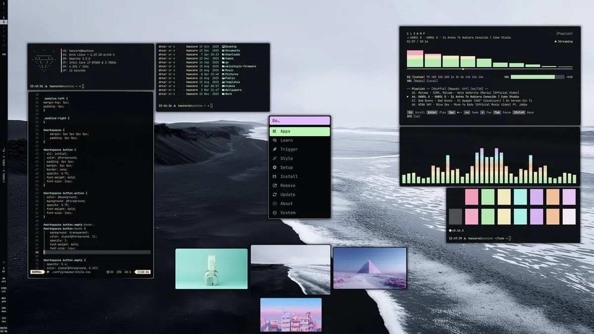 Saga theme screenshot
